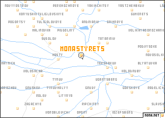 map of Monastyrets