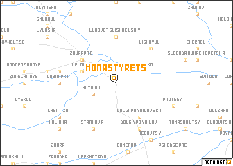 map of Monastyrets