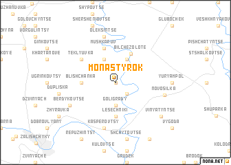 map of Monastyrok
