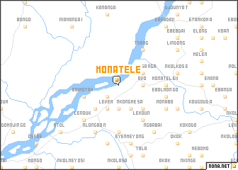 map of Monatélé
