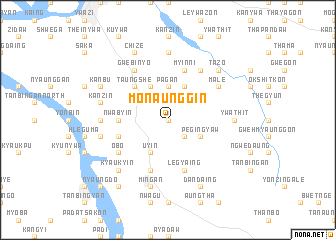 map of Monaunggin