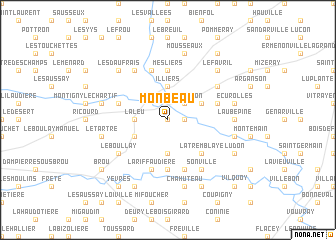 map of Monbeau