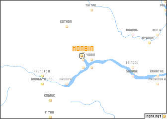 map of Monbin