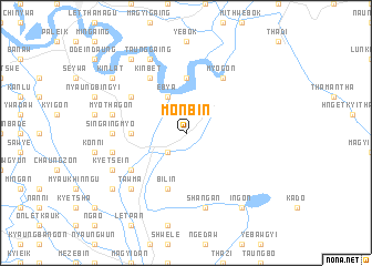 map of Monbin