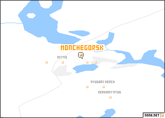 map of Monchegorsk