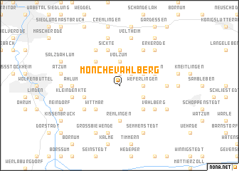 map of Mönchevahlberg