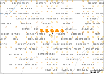 map of Mönchsberg