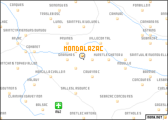 map of Mondalazac