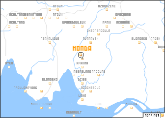 map of Monda