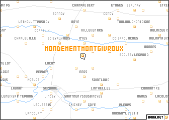 map of Mondement-Montgivroux