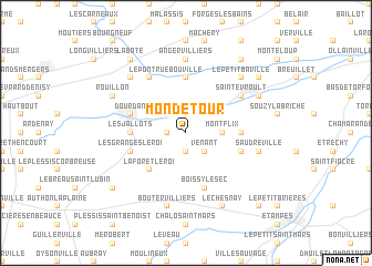 map of Mondétour