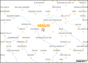 map of Mondini
