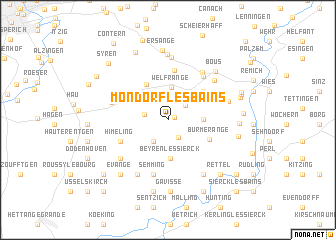 map of Mondorf-les-Bains