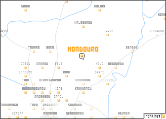 map of Mondouro