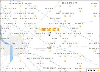 map of Mondouzil