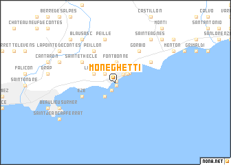 map of Moneghetti