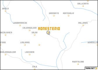 map of Monesterio