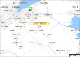 map of Moneyreagh