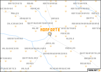 map of Monforte