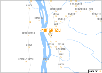 map of Monganzu