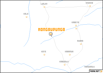 map of Monga-Upunga