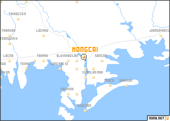 map of Móng Cái