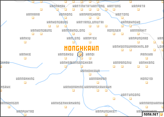 map of Möng Hkawn