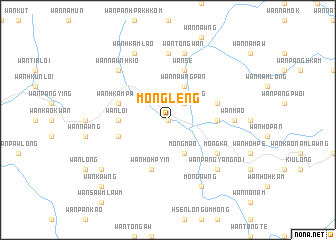 map of Möng Leng