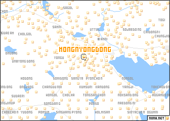 map of Mongnyong-dong