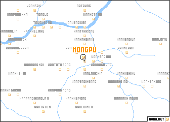 map of Möng Pu