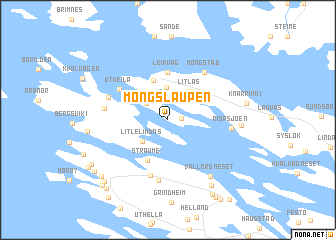 map of Mongslaupen