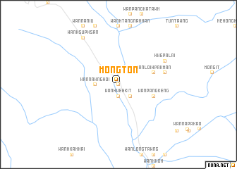 map of Möng Ton