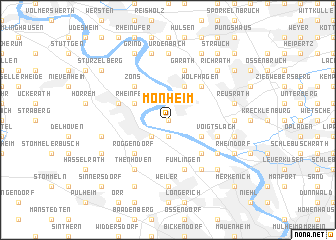 map of Monheim