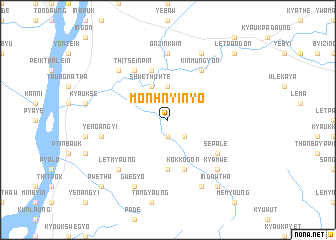 map of Monhnyinyo