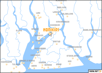 map of Monikiri