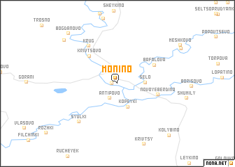 map of Monino