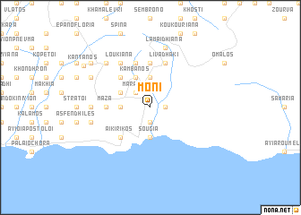 map of Moní