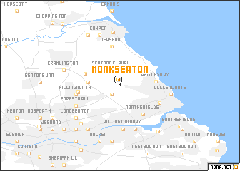 map of Monkseaton