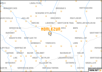 map of Monlezun