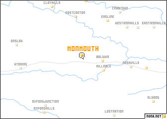 map of Monmouth