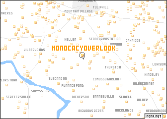 map of Monocacy Overlook