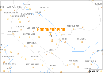 map of Monodéndrion