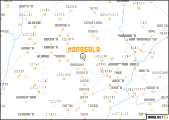 map of Monogala