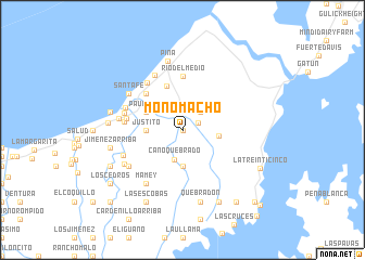map of Mono Macho