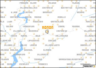 map of Monón