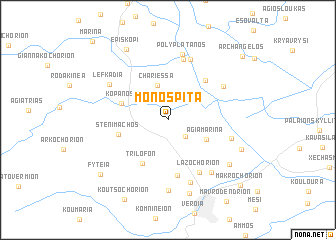 map of Monóspita