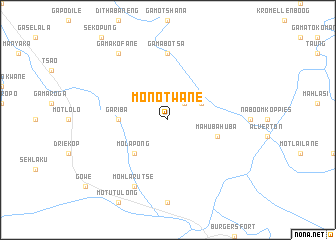 map of Monotwane