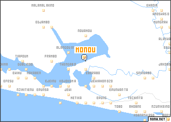 map of Monou