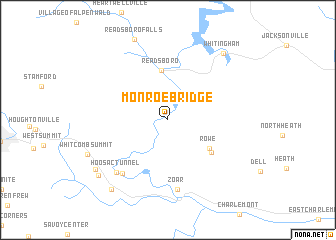 map of Monroe Bridge