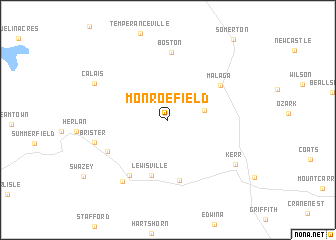 map of Monroefield